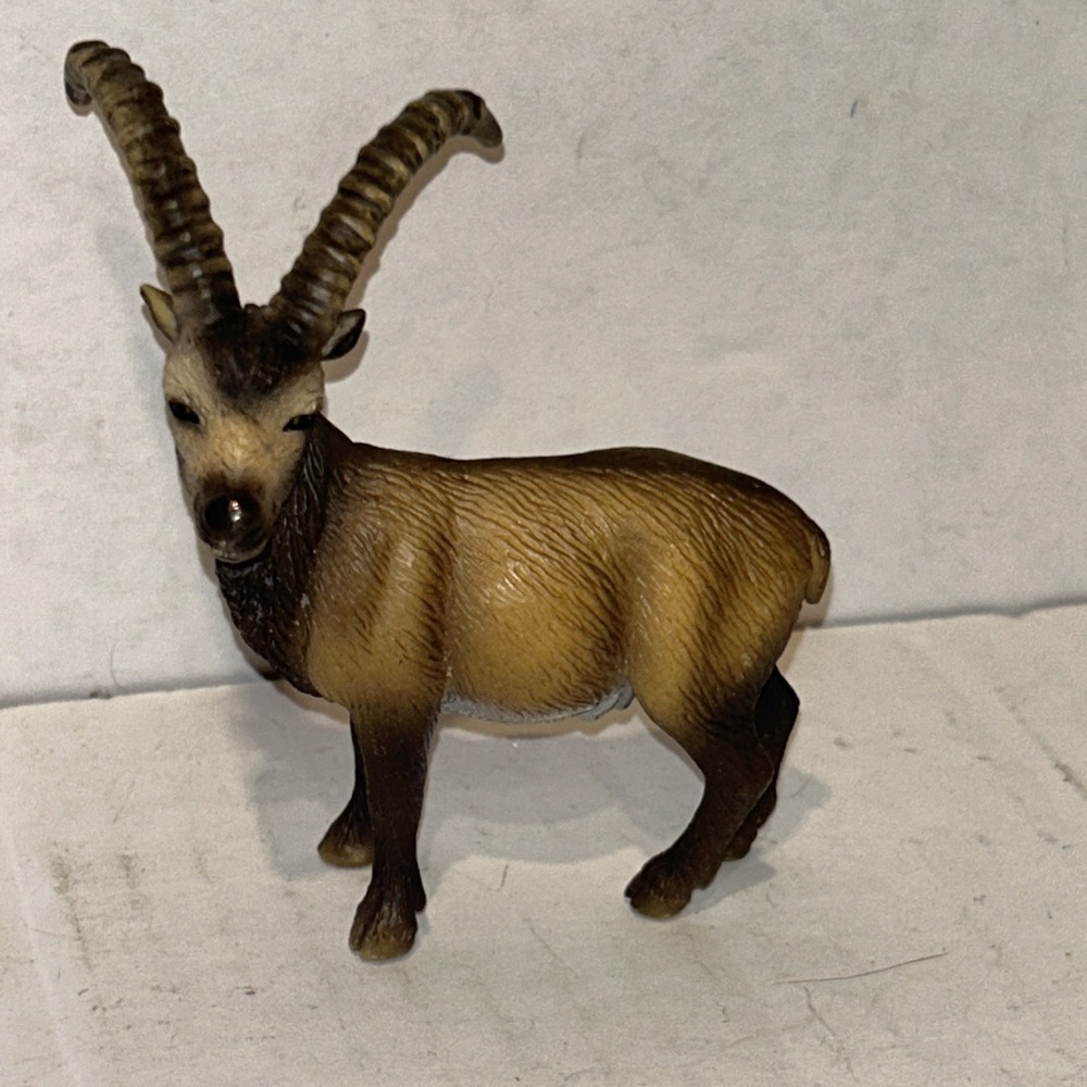 Schleich ALPINE IBEX MOUNTAIN‎ GOAT FIGURE RESIN RETIRED 3" Long 2006 B3